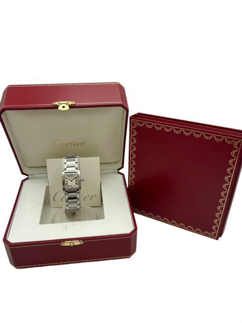 Cartier（カルティエ）Cartier (カルティエ) タンクフランセーズSM アイボリー文字盤 サイズ:SMの古着・服飾アイテム