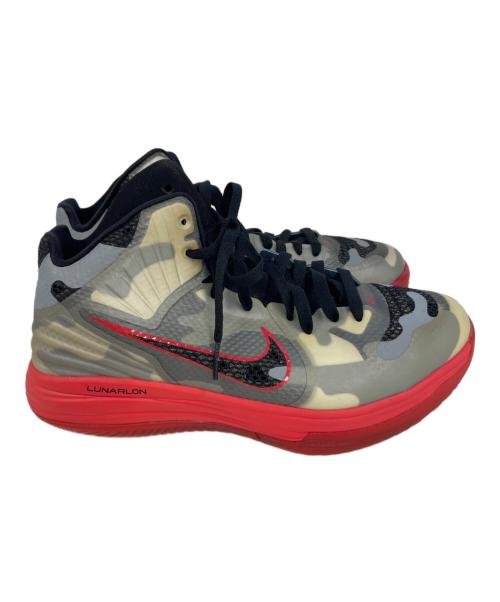 NIKE（ナイキ）NIKE (ナイキ) LUNAR HYPERGAMER グレー×レッド サイズ:26.5の古着・服飾アイテム