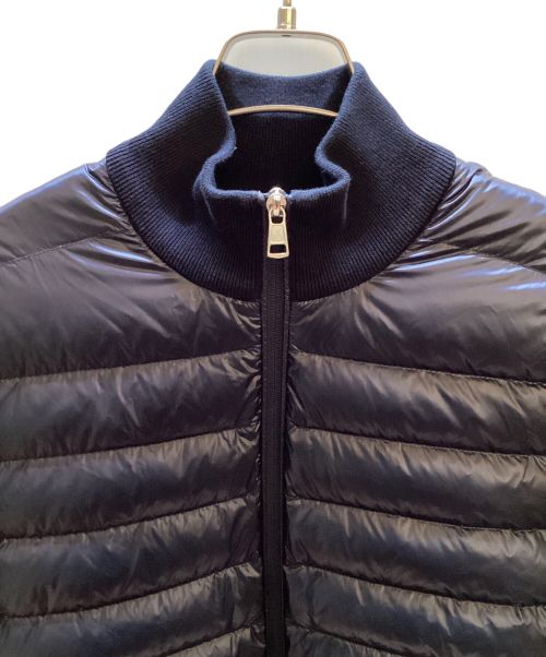 MONCLER（モンクレール）MONCLER (モンクレール) ダウンジャケット ネイビー×レッド サイズ:Sの古着・服飾アイテム