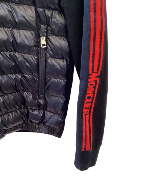 MONCLER（モンクレール）MONCLER (モンクレール) ダウンジャケット ネイビー×レッド サイズ:Sの古着・服飾アイテム