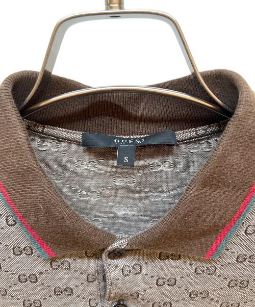 GUCCI（グッチ）GUCCI (グッチ) ポロシャツ ブラウン サイズ:Sの古着・服飾アイテム