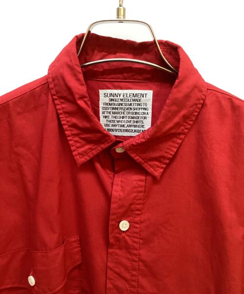 SUNNY ELEMENT（サニーエレメント）SUNNY ELEMENT (サニーエレメント) シャツ レッド サイズ:Sの古着・服飾アイテム
