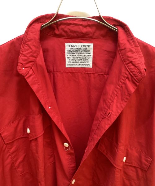 SUNNY ELEMENT（サニーエレメント）SUNNY ELEMENT (サニーエレメント) シャツ レッド サイズ:Sの古着・服飾アイテム