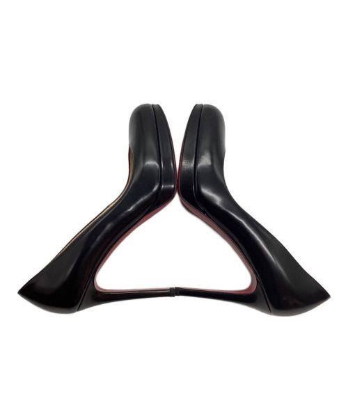 Christian Louboutin（クリスチャン・ルブタン）Christian Louboutin (クリスチャン・ルブタン) NEW SIMPLE PUMP100 JAZZ CALF ブラック×レッド サイズ:SIZE36の古着・服飾アイテム