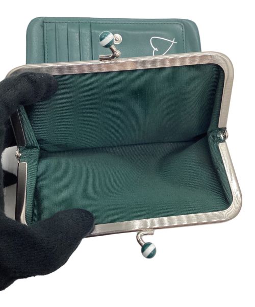 agnes b voyage（アニエスベーボヤージュ）agnes b voyage (アニエスベーボヤージュ) がま口財布 グリーンの古着・服飾アイテム