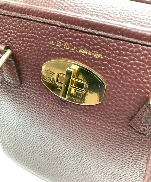 A.D.M.J.（エーディーエムジェイ）A.D.M.J. (エーディーエムジェイ) ベラトートバッグ レッドの古着・服飾アイテム