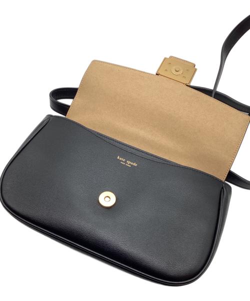 Kate Spade（ケイトスペード）Kate Spade (ケイトスペード) ミディアム コンバーチブル ショルダー バッグ ブラックの古着・服飾アイテム