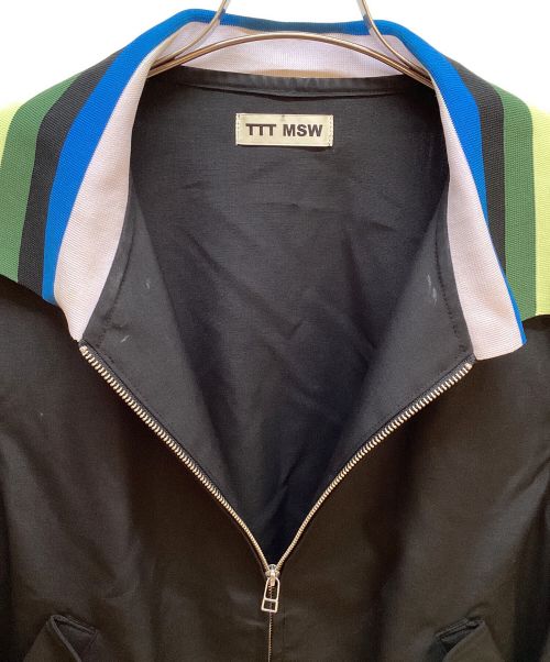TTT MSW（ティー モダンストリートウェア）TTT MSW (ティー) ジップブルゾン ブラック サイズ:Lの古着・服飾アイテム