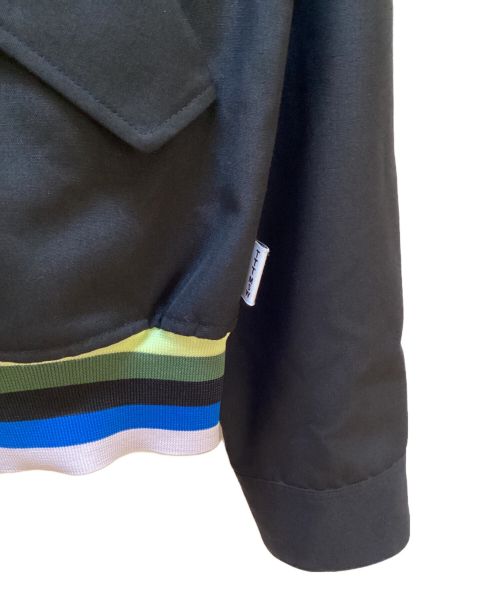 TTT MSW（ティー モダンストリートウェア）TTT MSW (ティー) ジップブルゾン ブラック サイズ:Lの古着・服飾アイテム