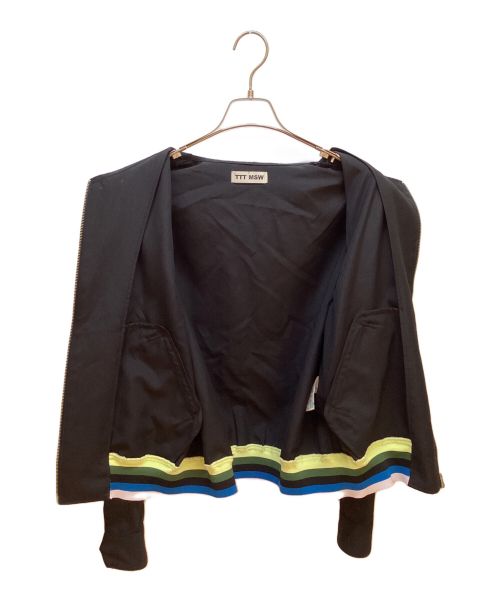 TTT MSW（ティー モダンストリートウェア）TTT MSW (ティー) ジップブルゾン ブラック サイズ:Lの古着・服飾アイテム