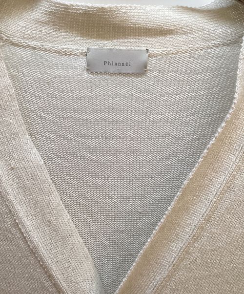 Phlannel（フランネル）Phlannel (フランネル) カーディガン ベージュ サイズ:SIZE 4の古着・服飾アイテム