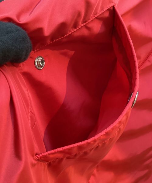 MONCLER（モンクレール）MONCLER (モンクレール) ナイロンジップパーカー レッド サイズ:SIZE 1の古着・服飾アイテム
