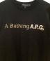 中古・古着 A BATHING APE (アベイシングエイプ) A.P.C. (アーペーセー) Tシャツ ブラック サイズ:L：12000円