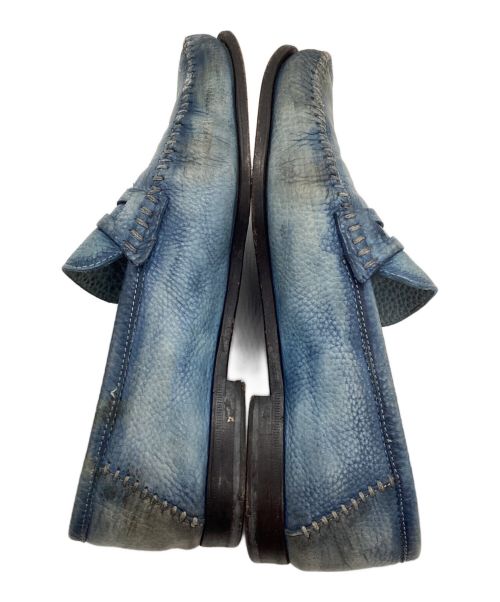 Santoni（サントーニ）Santoni (サントーニ) ローファー ブルー サイズ:10の古着・服飾アイテム