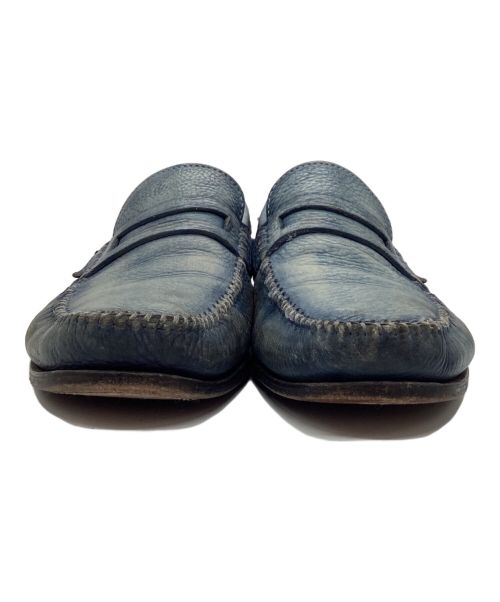 Santoni（サントーニ）Santoni (サントーニ) ローファー ブルー サイズ:10の古着・服飾アイテム