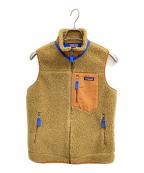 Patagoniaパタゴニア）の古着「フリースベスト」｜ベージュ