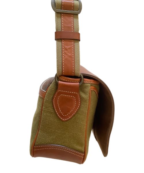 土屋鞄（ツチヤカバン）土屋鞄 (ツチヤカバン) カメラバッグ グリーン×ブラウンの古着・服飾アイテム