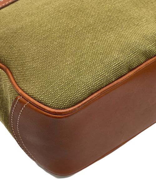 土屋鞄（ツチヤカバン）土屋鞄 (ツチヤカバン) カメラバッグ グリーン×ブラウンの古着・服飾アイテム