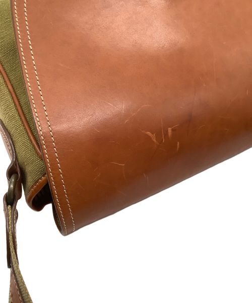 土屋鞄（ツチヤカバン）土屋鞄 (ツチヤカバン) カメラバッグ グリーン×ブラウンの古着・服飾アイテム