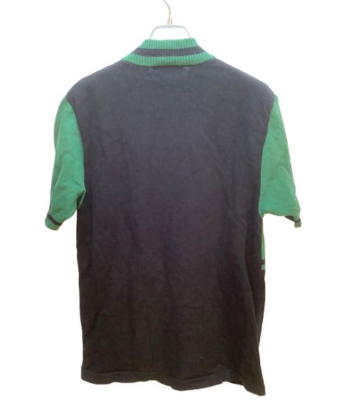 Hysteric Glamour（ヒステリックグラマー）Hysteric Glamour (ヒステリックグラマー) FLAME LOGO刺繍 サイクルジャージ ブラック×グリーン サイズ:Mの古着・服飾アイテム