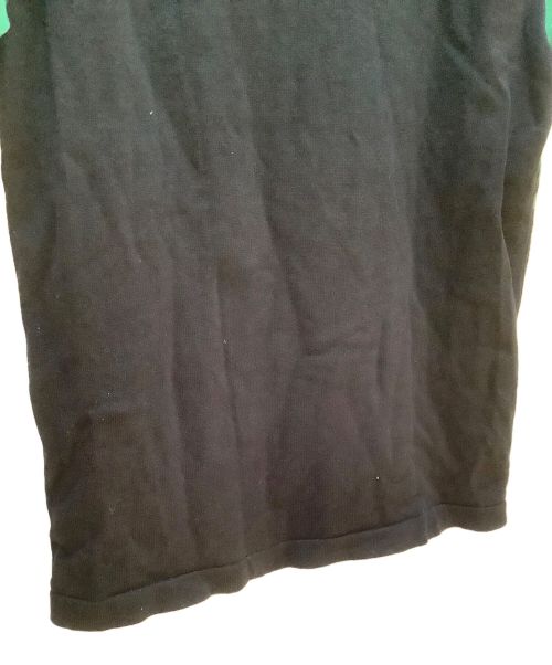 Hysteric Glamour（ヒステリックグラマー）Hysteric Glamour (ヒステリックグラマー) FLAME LOGO刺繍 サイクルジャージ ブラック×グリーン サイズ:Mの古着・服飾アイテム