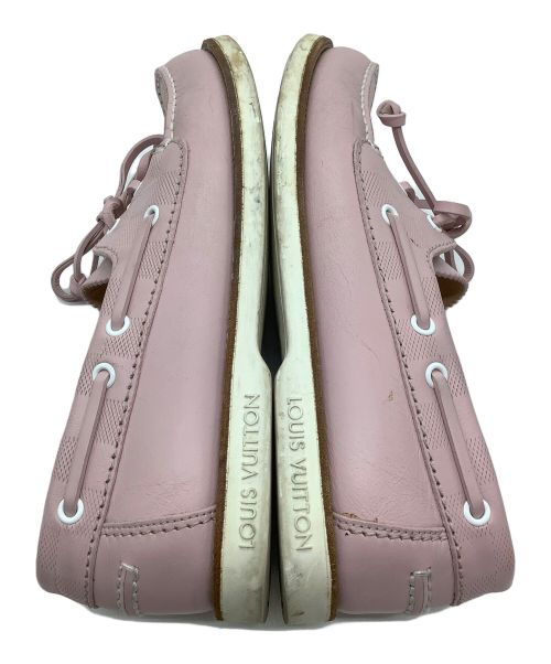 LOUIS VUITTON（ルイ ヴィトン）LOUIS VUITTON (ルイ ヴィトン) デッキシューズ ピンク サイズ:6の古着・服飾アイテム