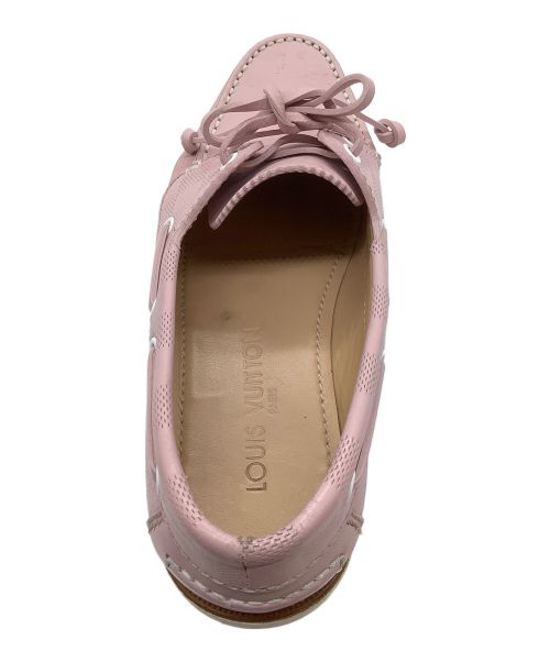 LOUIS VUITTON（ルイ ヴィトン）LOUIS VUITTON (ルイ ヴィトン) デッキシューズ ピンク サイズ:6の古着・服飾アイテム