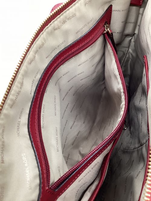 MICHAEL KORS（マイケル・コース）MICHAEL KORS (マイケルコース) トートバッグ レッドの古着・服飾アイテム