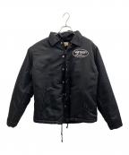 VANSONバンソン）の古着「ナイロンコーチジャケット」｜ブラック