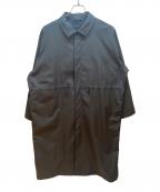 EKALエカル）の古着「ステンカラーコート」｜ブラック