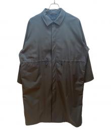 EKAL（エカル）の古着「ステンカラーコート」｜ブラック