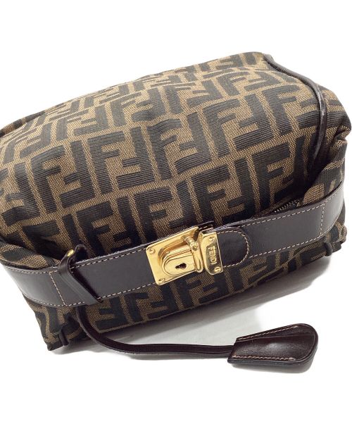 FENDI（フェンディ）FENDI (フェンディ) バニティハンドバッグ ブラウンの古着・服飾アイテム