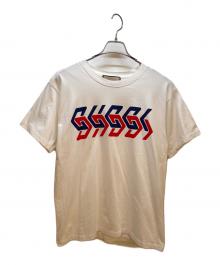 GUCCI（グッチ）の古着「ミラープリントコットンジャージTシャツ」｜ホワイト