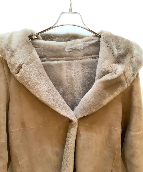 UNITED ARROWS TOKYO（ユナイテッドアローズトウキョウ）UNITED ARROWS TOKYO (ユナイテッドアローズトウキョウ) ムートンコート ベージュ サイズ:38の古着・服飾アイテム