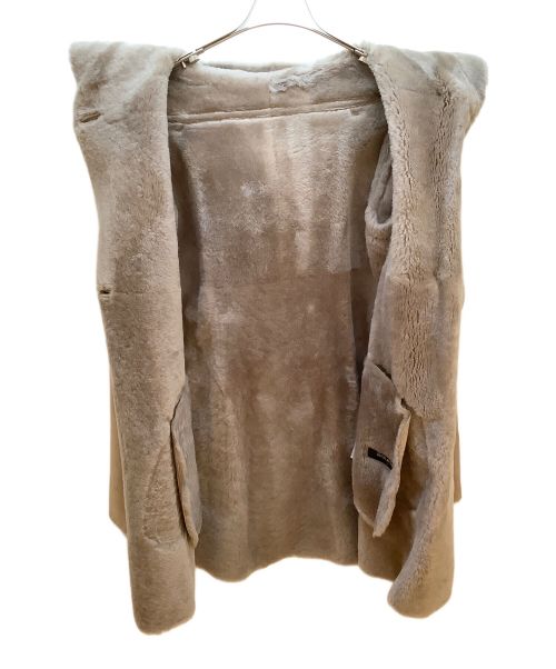 UNITED ARROWS TOKYO（ユナイテッドアローズトウキョウ）UNITED ARROWS TOKYO (ユナイテッドアローズトウキョウ) ムートンコート ベージュ サイズ:38の古着・服飾アイテム
