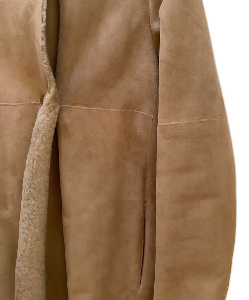 UNITED ARROWS TOKYO（ユナイテッドアローズトウキョウ）UNITED ARROWS TOKYO (ユナイテッドアローズトウキョウ) ムートンコート ベージュ サイズ:38の古着・服飾アイテム