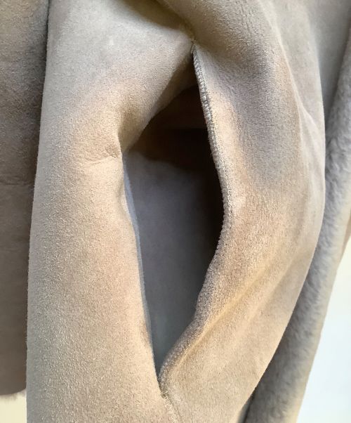 UNITED ARROWS TOKYO（ユナイテッドアローズトウキョウ）UNITED ARROWS TOKYO (ユナイテッドアローズトウキョウ) ムートンコート ベージュ サイズ:38の古着・服飾アイテム