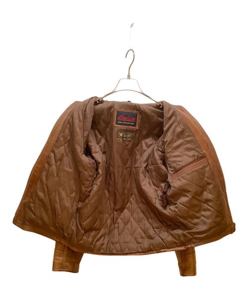 INDIAN（インディアン）INDIAN (インディアン) レザージャケット キャメル サイズ:36の古着・服飾アイテム