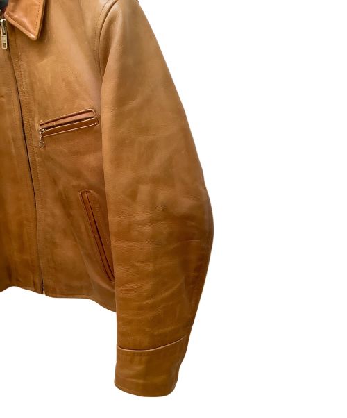 INDIAN（インディアン）INDIAN (インディアン) レザージャケット キャメル サイズ:36の古着・服飾アイテム