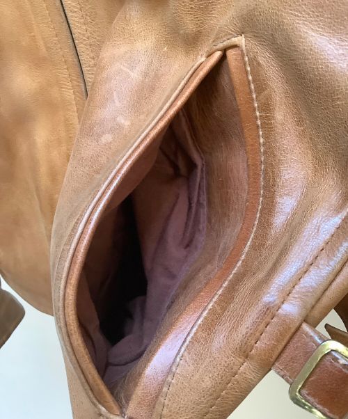 INDIAN（インディアン）INDIAN (インディアン) レザージャケット キャメル サイズ:36の古着・服飾アイテム