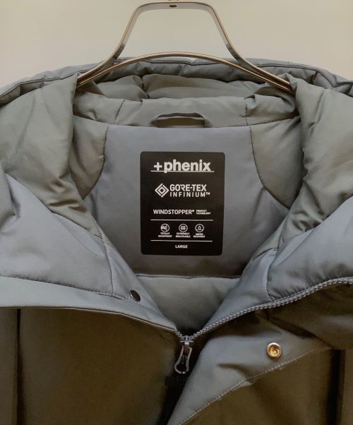 +PHENIX（フェニックス）+PHENIX (フェニックス) ダウンジャケット グレー サイズ:SIZE L 未使用品の古着・服飾アイテム