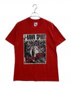 Hanesヘインズ）の古着「プリントTシャツ」｜レッド