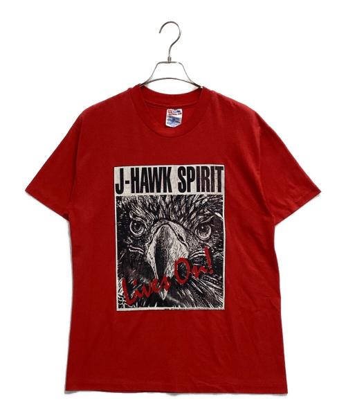 Hanes（ヘインズ）Hanes (ヘインズ) プリントTシャツ レッド サイズ:Lの古着・服飾アイテム