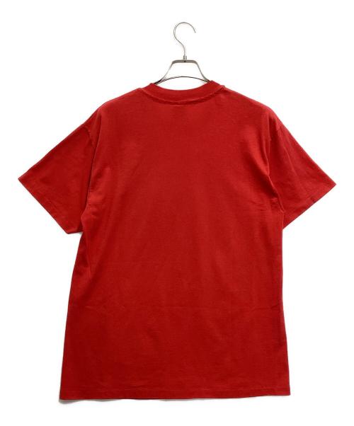 Hanes（ヘインズ）Hanes (ヘインズ) プリントTシャツ レッド サイズ:Lの古着・服飾アイテム