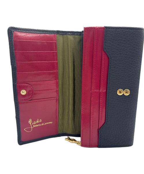 Giada Roberia di Camerino（ジャーダロベルタディカメリーノ）Giada Roberia di Camerino (ジャーダロベルタディカメリーノ) 長財布 ネイビーの古着・服飾アイテム