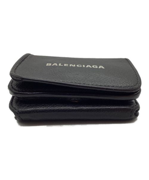 BALENCIAGA（バレンシアガ）BALENCIAGA (バレンシアガ) 3つ折り財布 ブラックの古着・服飾アイテム