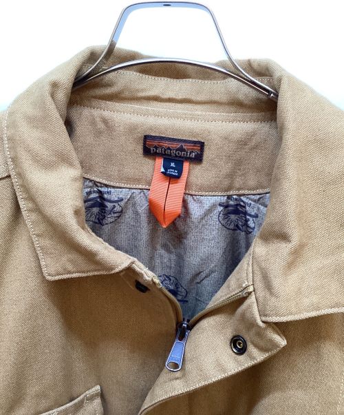 Patagonia（パタゴニア）Patagonia (パタゴニア) アイアン・フォージ・ヘンプ・キャンバス・ランチ・ジャケット キャメル サイズ:XLの古着・服飾アイテム
