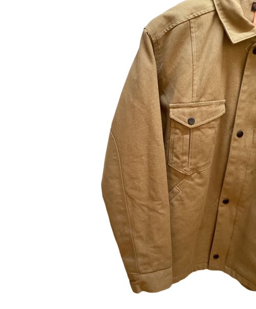 Patagonia（パタゴニア）Patagonia (パタゴニア) アイアン・フォージ・ヘンプ・キャンバス・ランチ・ジャケット キャメル サイズ:XLの古着・服飾アイテム