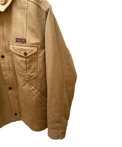 Patagonia（パタゴニア）Patagonia (パタゴニア) アイアン・フォージ・ヘンプ・キャンバス・ランチ・ジャケット キャメル サイズ:XLの古着・服飾アイテム