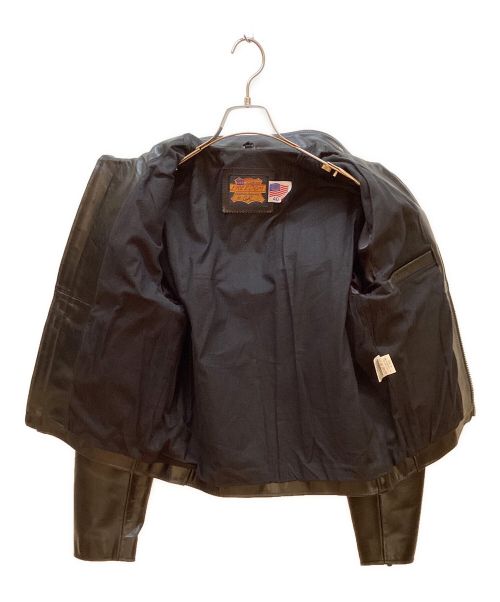 FREEDOM（フリーダム）FREEDOM (フリーダム) レザージャケット ブラック サイズ:40の古着・服飾アイテム